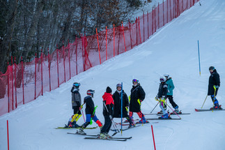 Alpine action from the Brainerd Warrior Alpine Holiday Invite at Mount Ski Gull
