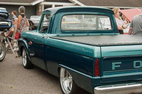 Classic cars and crowd scenes from the 7th Annual A&W Nisswa Cruisin' Night on July 5, 2025, in Nisswa, MN.