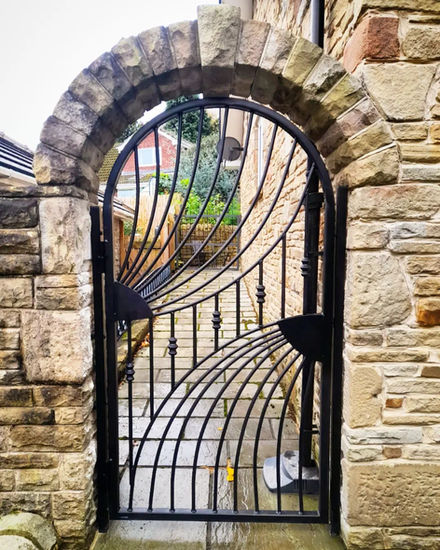 Bespoke Wrought Iron Metal Pedestrian Garden Side Gate