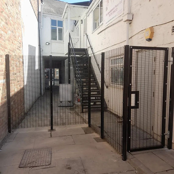 Security Mesh Fencing & Pedestrian Gate - Selby - West Yorkshire