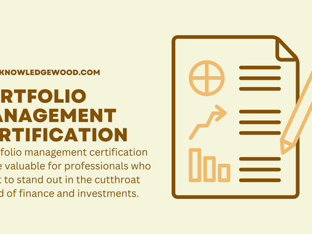 The Importance of Portfolio Management Certification