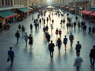 Proactive Risk Prevention in Crowded Areas