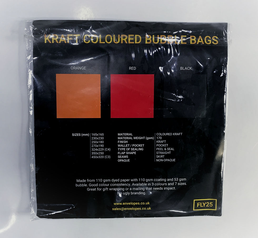 Thumbnail: Kraft Coloured Bubble Bags - Burgundy
