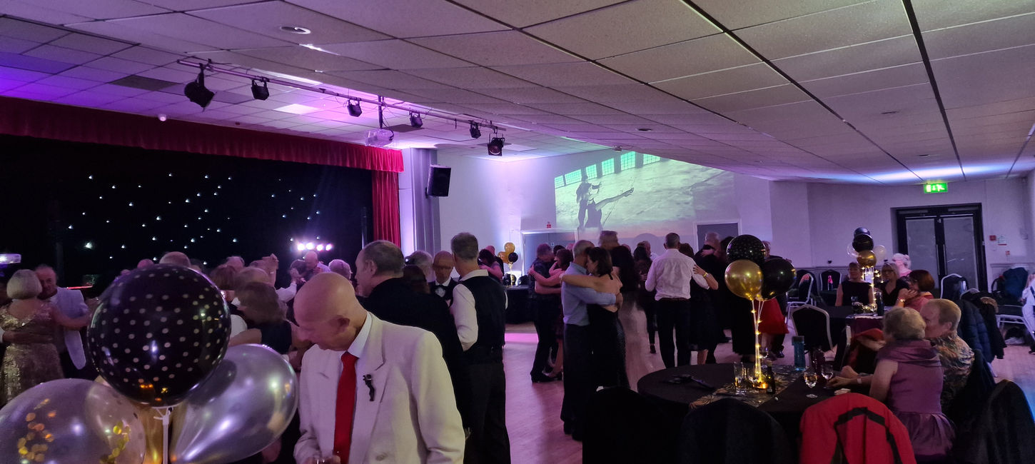 Tango dancers at Tailored Tango's Best of Both Worlds event, Wycliffe Rooms