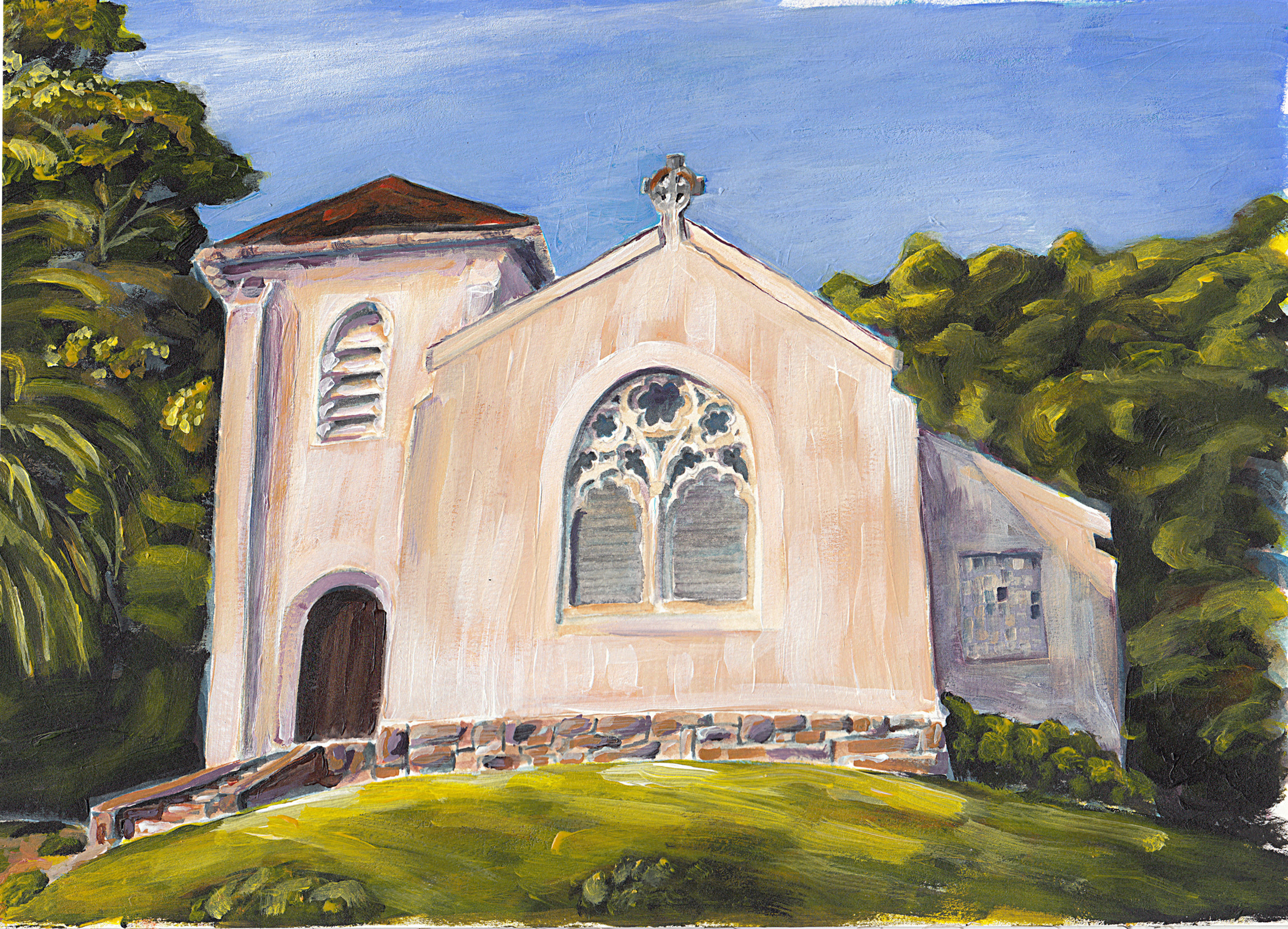 St. Johns Church Great Brak River Western Cape Acrylic