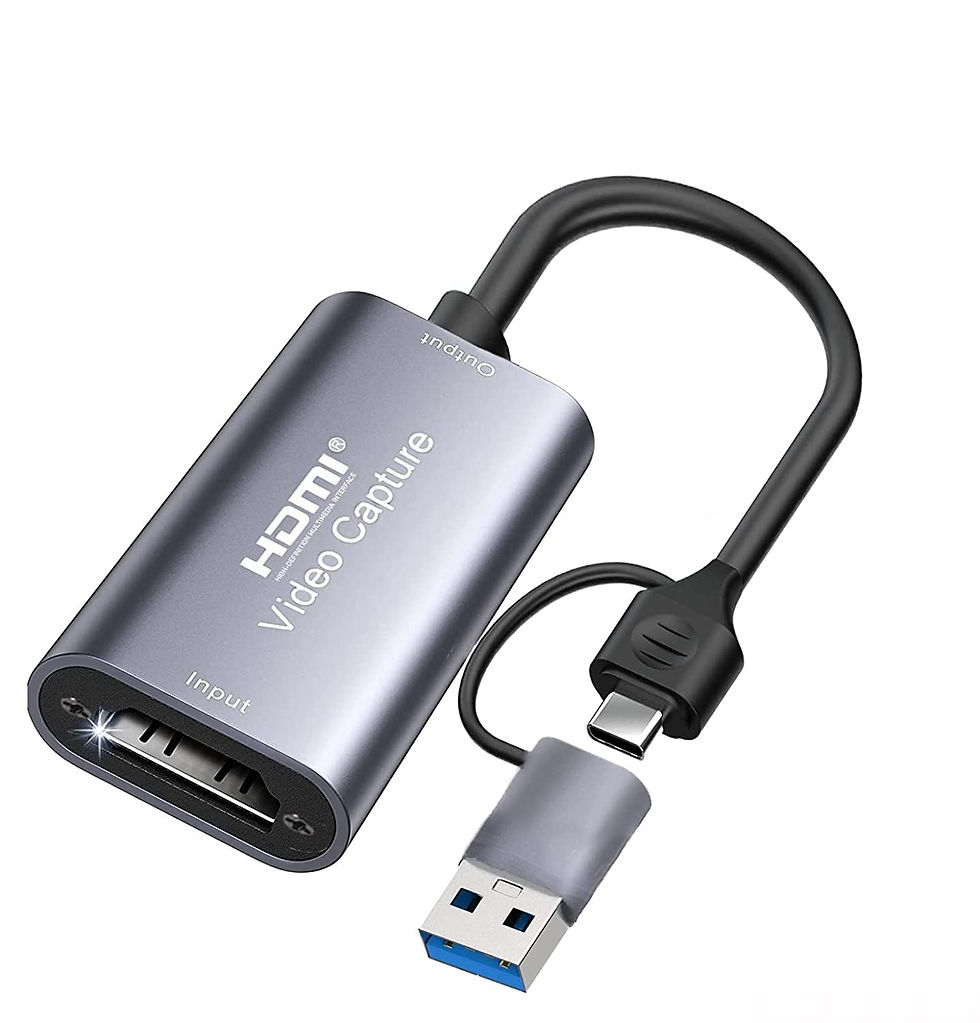 Adaptador Capturador de Video TYPE-C+USB A HDMI