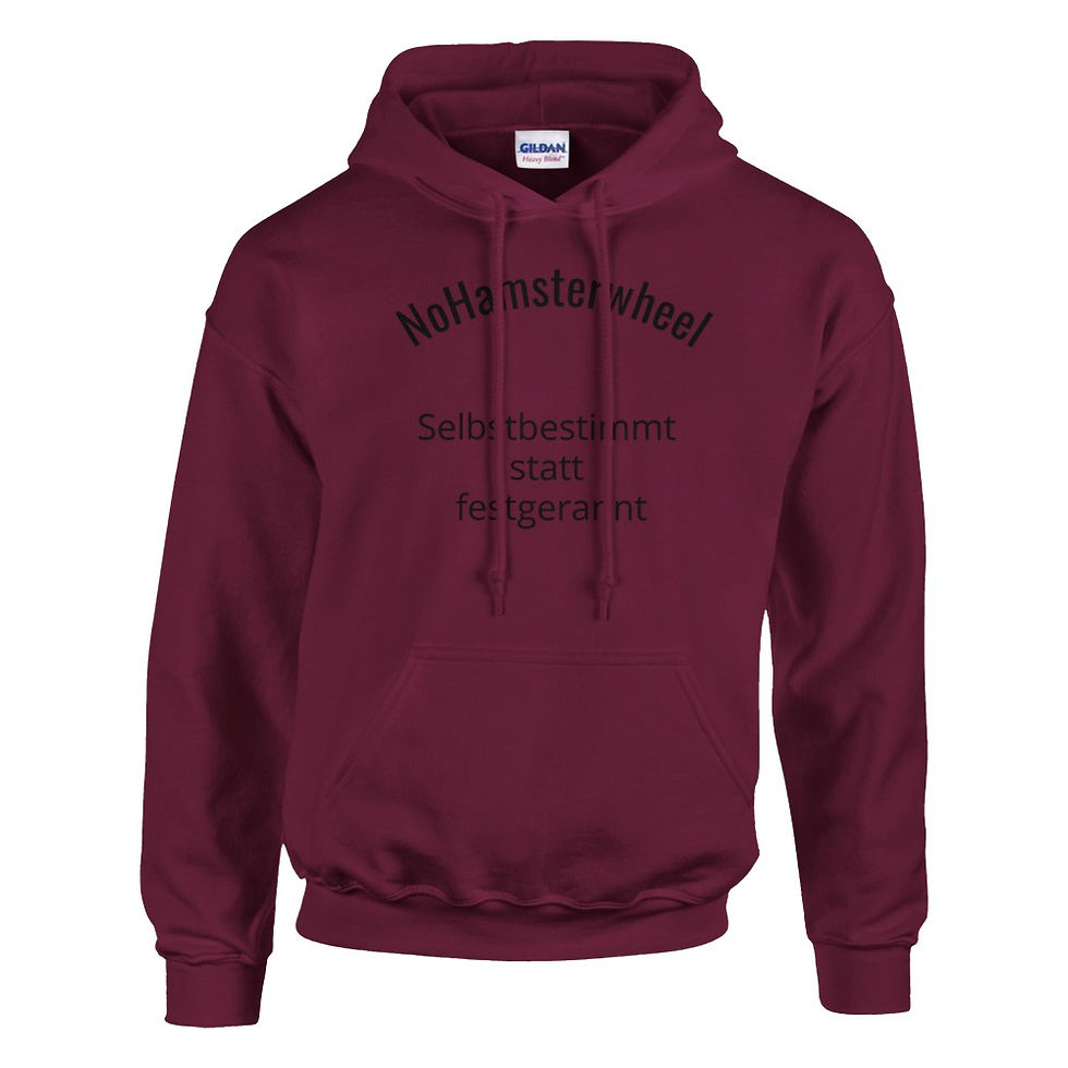Miniaturbild: Klassischer Unisex Hoodie | Selbstbestimmt statt festgerannt.