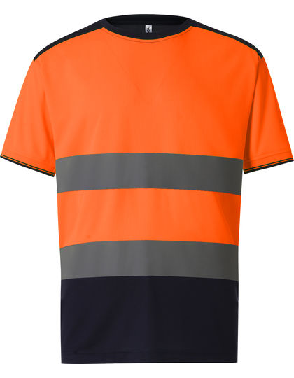 Thumbnail: Hi-Vis Two-Tone T-Shirt YK400 Oranje