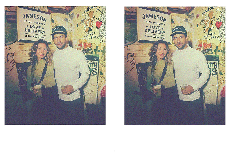 Resultado da Capture Booth com Polaroid Printer para a ação exclusiva da Jameson Colab onde era realizado uma foto personalizada com o estilo Cybershot
