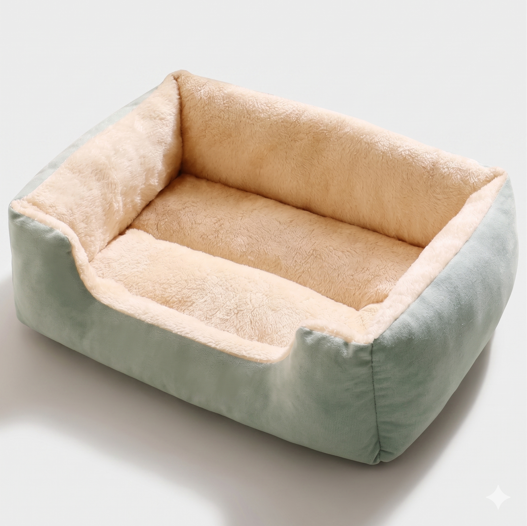 Velvet Square Bed