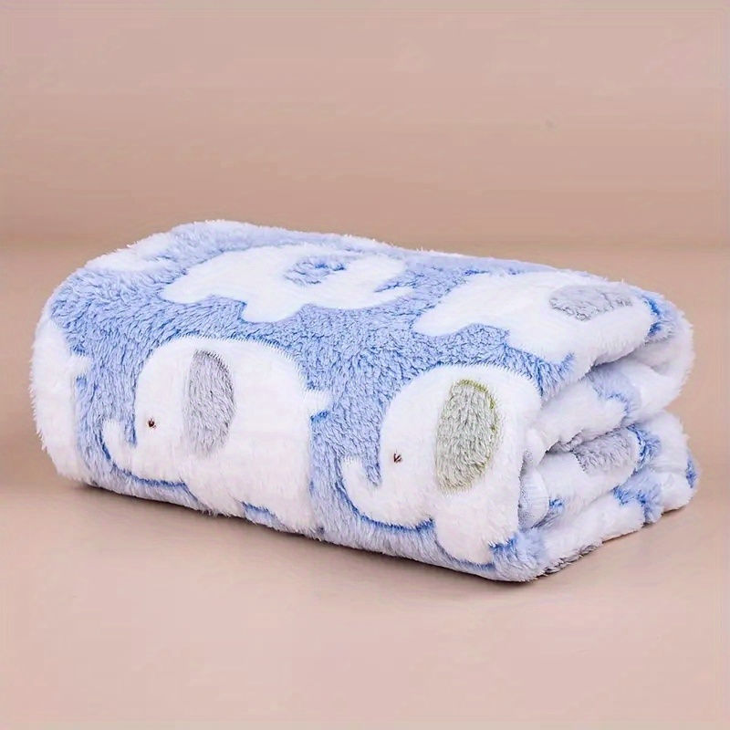 Thumbnail: Soft and Cozy Cartoon Elephant Pet Blanket