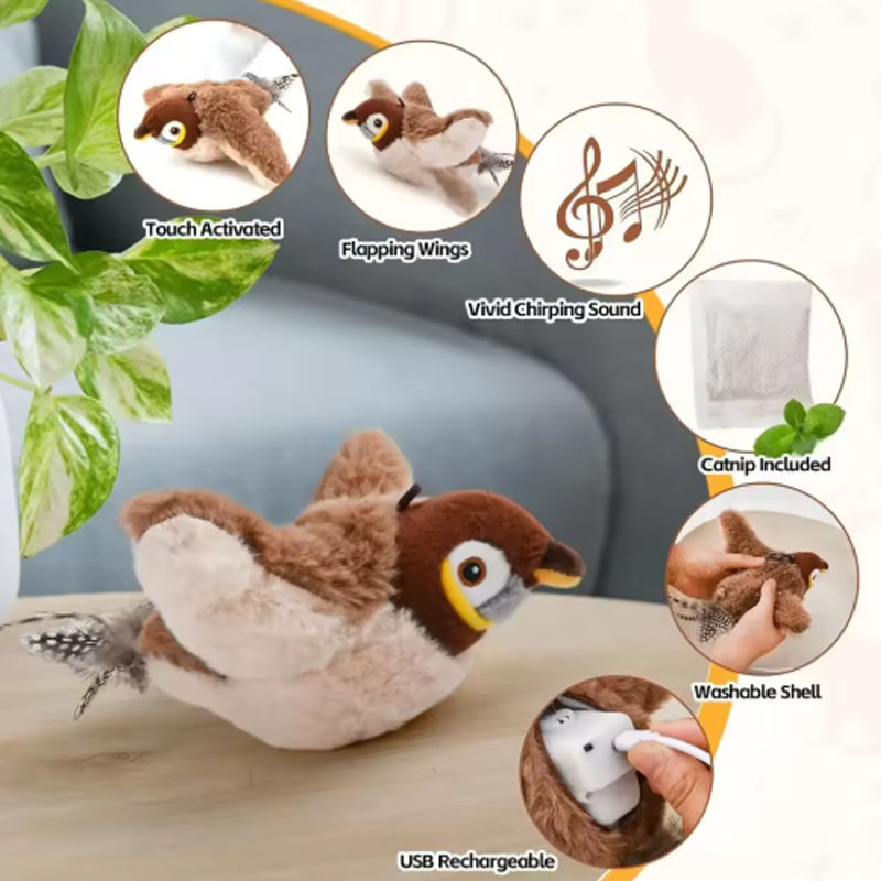 Thumbnail: Hot Simulated Bird Cat Toy