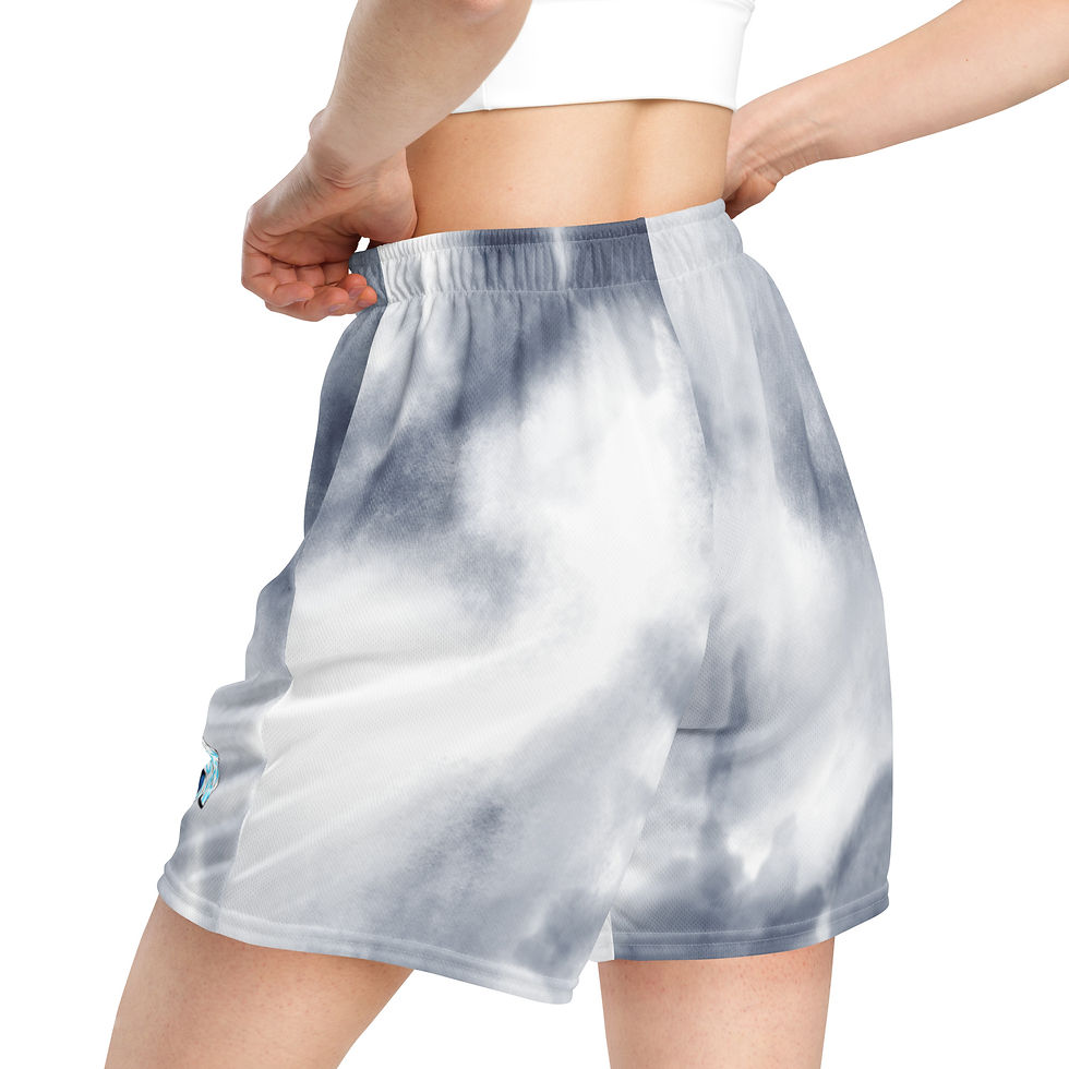 Thumbnail: Men's Mesh Shorts - Grey Tie Dye