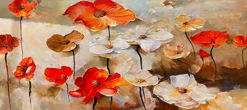 Schilderij Sunfire Petals 80x180cm
