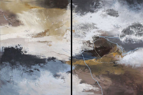 Schilderij 407885 Eunice's journey 2-luik