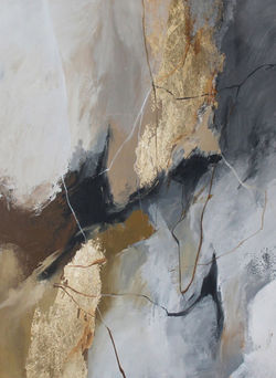 Schilderij Reflections in Grey 120x170cm