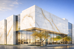 PV Fassade aus Mamor