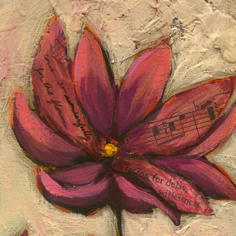 Thumbnail: Singing In The Chorus - Original Mixed Media Painting