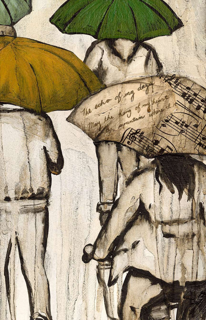 Thumbnail: Spring Ride - Original Mixed Media Painting - 24"x24"
