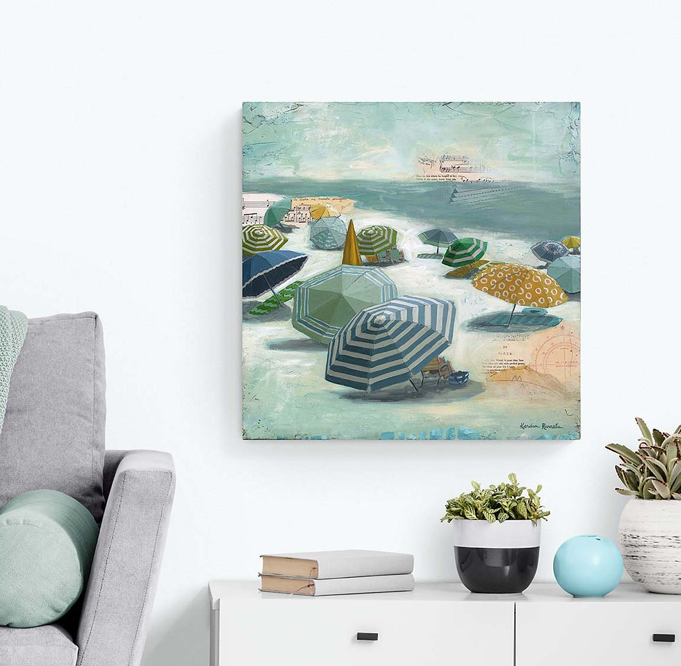 Thumbnail: Sun Checkered Beach - Limited Edition Giclee