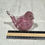 Thumbnail: Joe Rice Art Hand-Blown Glass Bird/Dove Paperweight Signed Stamped Pink & White