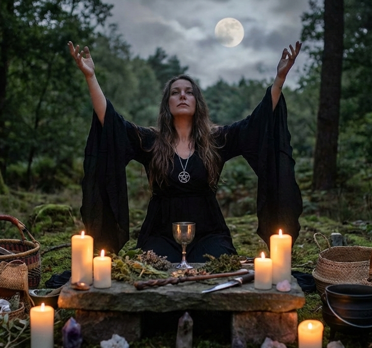 Ancient earth-based magic, moon rituals, and the sacred cycles of nature.