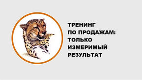 ТРЕНИНГ ПО ПРОДАЖАМ: ТОЛЬКО ИЗМЕРИМЫЙ РЕЗУЛЬТАТ
