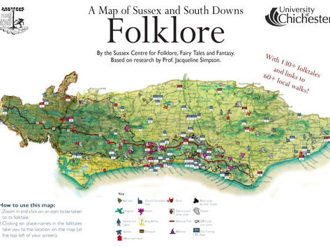 130+ Sussex folktales and links to 60+ local walks!