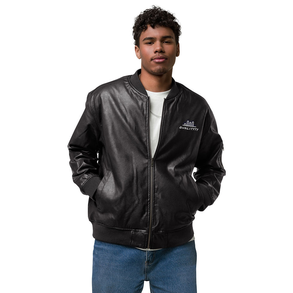 Thumbnail: Leather Bomber Jacket