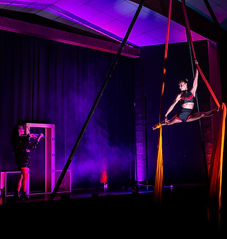 spectacle cabaret tissu aérien