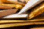 Postal envelopes stacked on top of each other