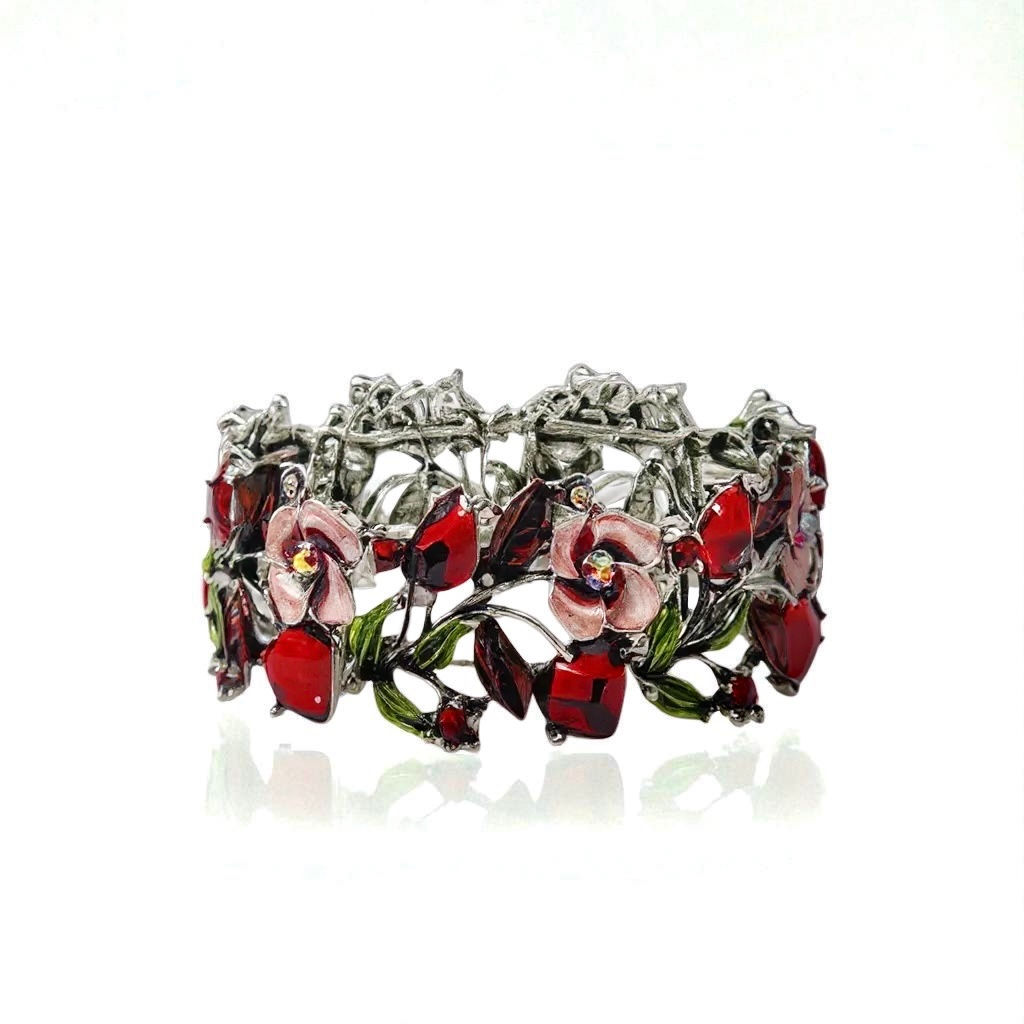 Red Flower Bangle