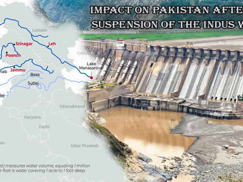 IMPACT ON PAKISTAN AFTER THE SUSPENSION OF THE INDUS WATER TREATY