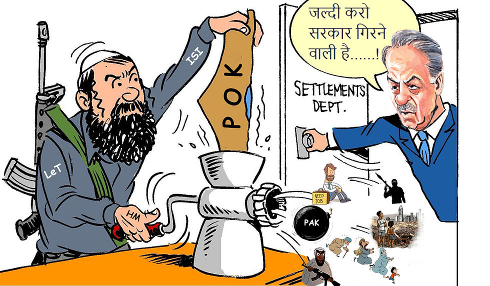 Pak is responsible for the harsh condition of pok and pok is destroyed by pak