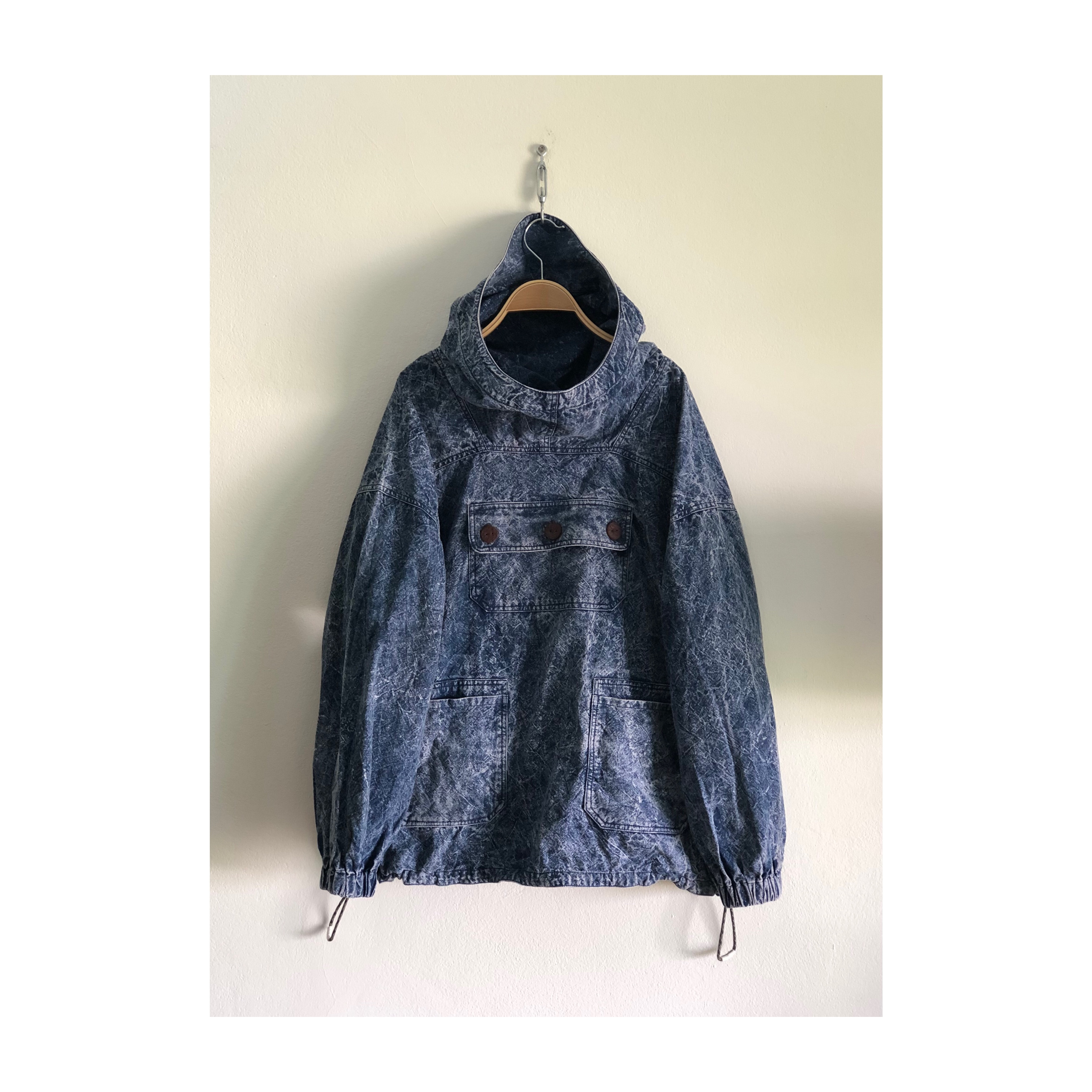 anorak jacket - canvas stone wash