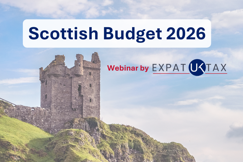 Scottish Budget 2026 webinar by Expat UK Tax