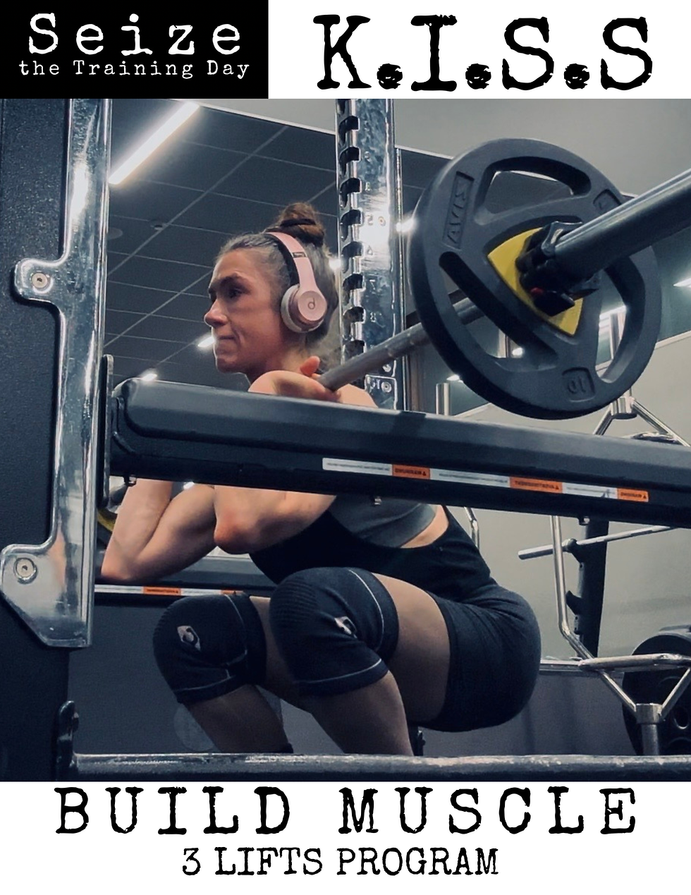 Pauline doing front barbell squats