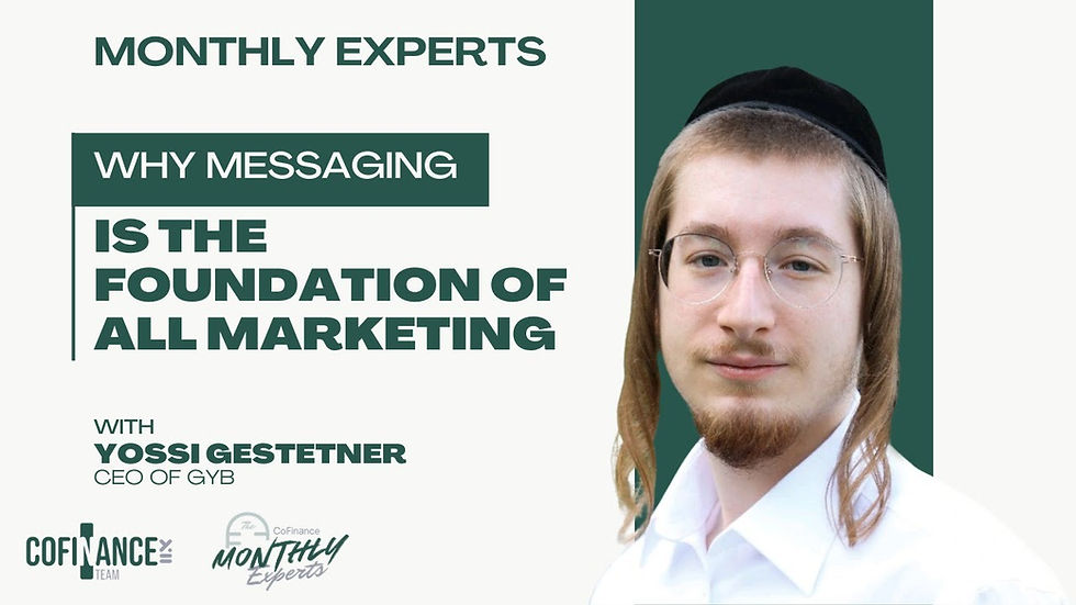 Your Marketing Isn’t Working Because Your Message Is Broken | Marketing Ep. 1 (Yossi Gestetner)