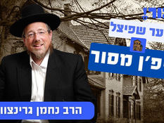 דער שפיצל אויפן מסור | הרב נחמן גרינצווייג