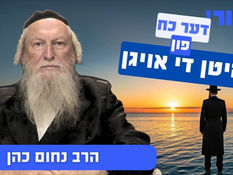 די כח פון היטן די אויגן | הרב נחום כהן