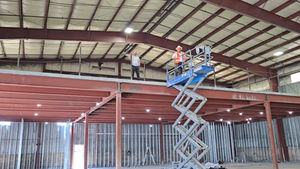 "Lagom construction": Working on the new massive location for Certified Lumber in Lakewood.
