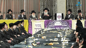 בר מצוה במכינה לישיבה בעלזא - הגאון רבי שאול אלתר Rav Shaul Alter - Belz Yeshiva