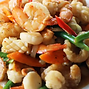 Mixed Seafood with Green Pepper in Black Bean sauce