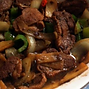 Stir fried Duck with Green Pepper in Black Bean sauce