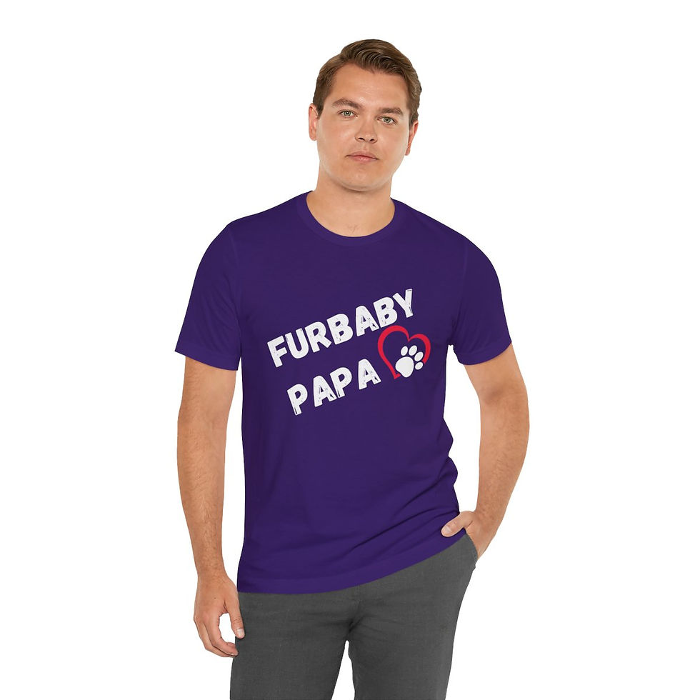 Thumbnail: Dog Dad Tshirt, Furbaby Papa Animal Apparel