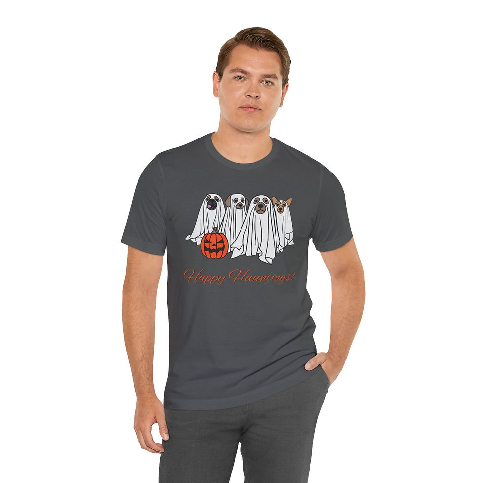 Thumbnail: Ghostly Dogs Halloween Shirt, Happy Hauntings
