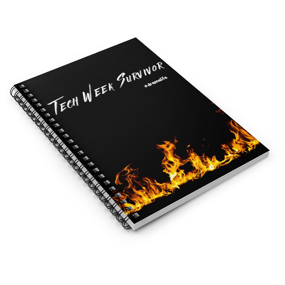 Thumbnail: Theatre Tech Week Survivor Journal Drama Life Spiral Notebook