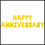 Thumbnail: Happy Anniversary Foil Balloon Letters