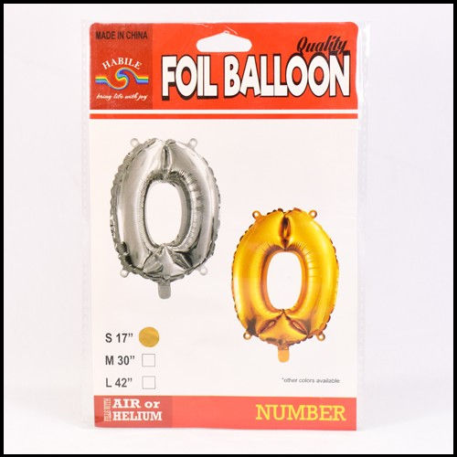 Thumbnail: Foil Balloon Numbers (Gold & Silver)