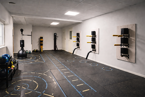 Träningsmiljö med funktionell utrustning på JW Training Center i Nynäshamn